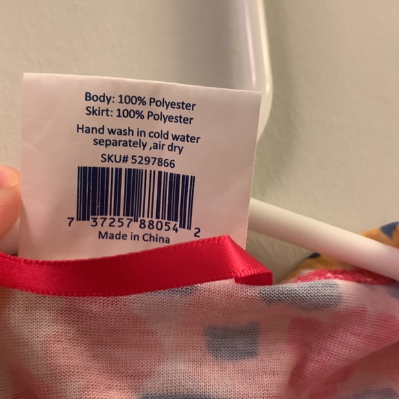 Top Paw dog dress in pink floral with tulle skirt. Size large. - Picture 7 of 7